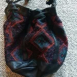 Ikat print bucket bag from Target